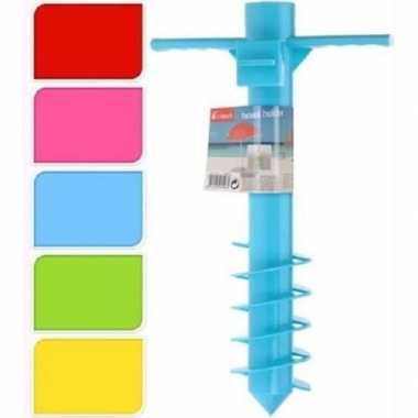 Goedkope gele parasolhouder voor in de grond 40 cm