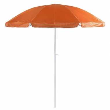 Goedkope oranje strand parasol van nylon 200 cm