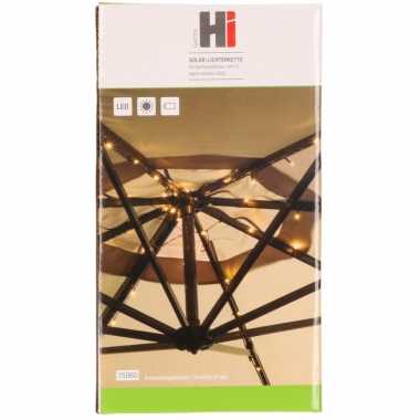 Goedkope parasol verlichting met 72 warm witte led lichtjes