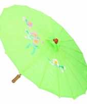 Goedkope chinese stijl paraplu groen