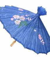 Goedkope chinese stijl paraplu groot blauw